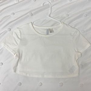 H&M white baby tee
